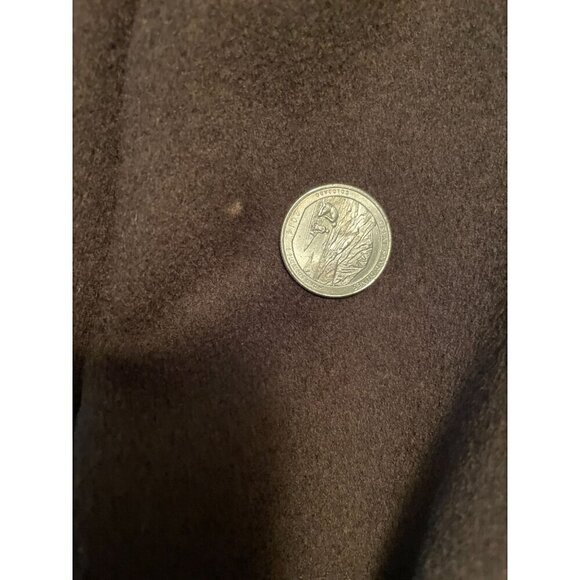 Saint Laurent Rive Gauche Jacket RARE Vintage 70's Brown Wool Velvet Trim Small - Picture 14 of 15